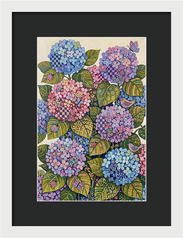 Hydrangea Delight In Folk Style