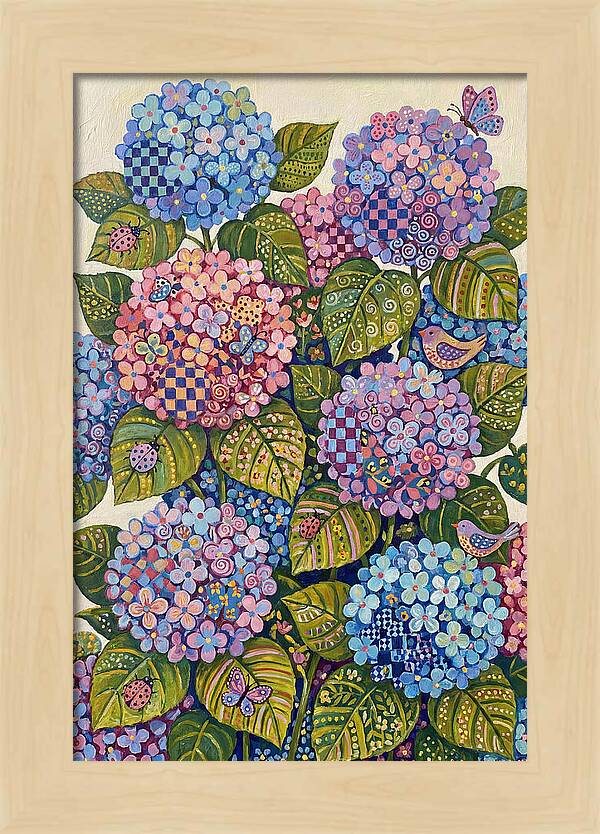Hydrangea Delight In Folk Style