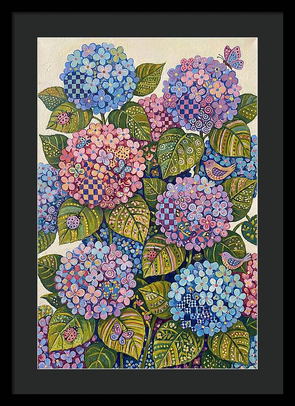Hydrangea Delight In Folk Style
