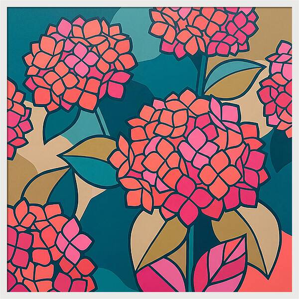 Hydrangea Petals In Bloom