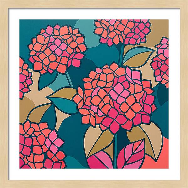 Hydrangea Petals In Bloom