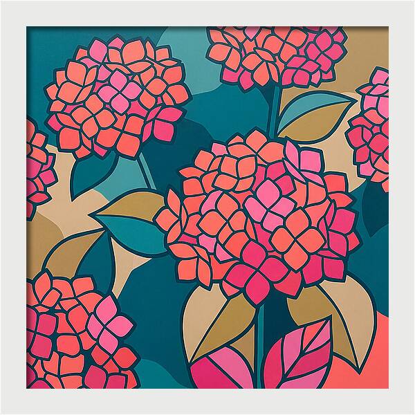 Hydrangea Petals In Bloom
