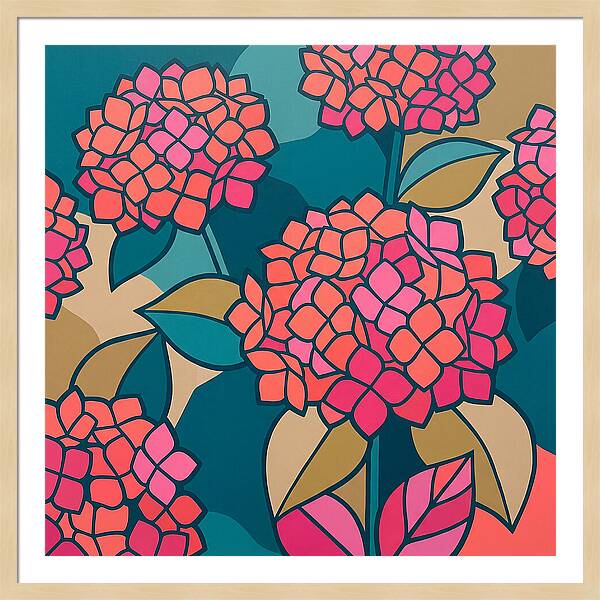 Hydrangea Petals In Bloom