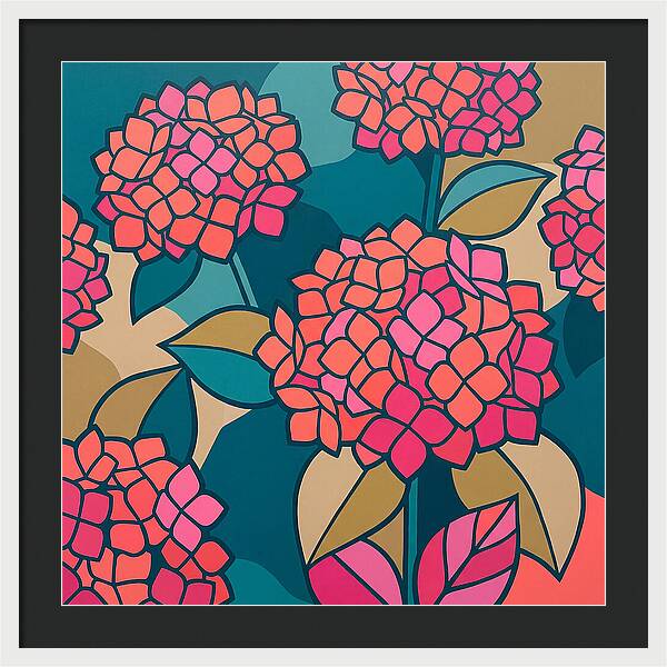 Hydrangea Petals In Bloom
