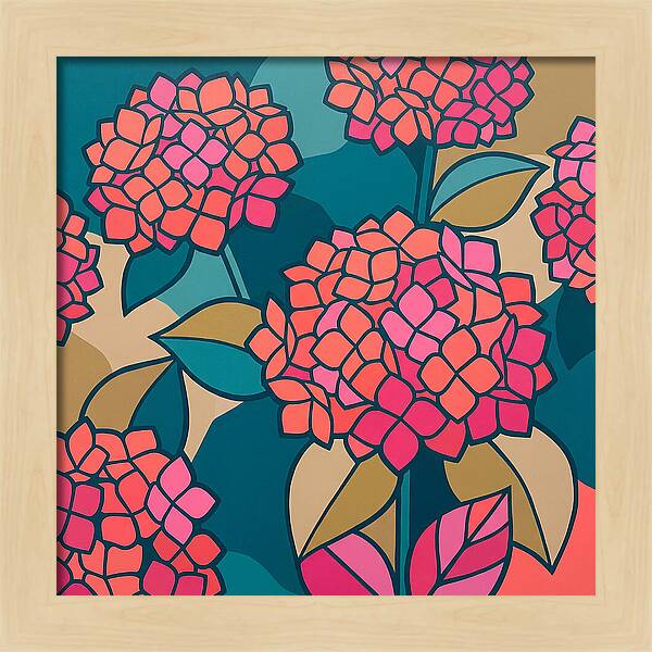 Hydrangea Petals In Bloom