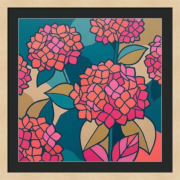 Hydrangea Petals In Bloom