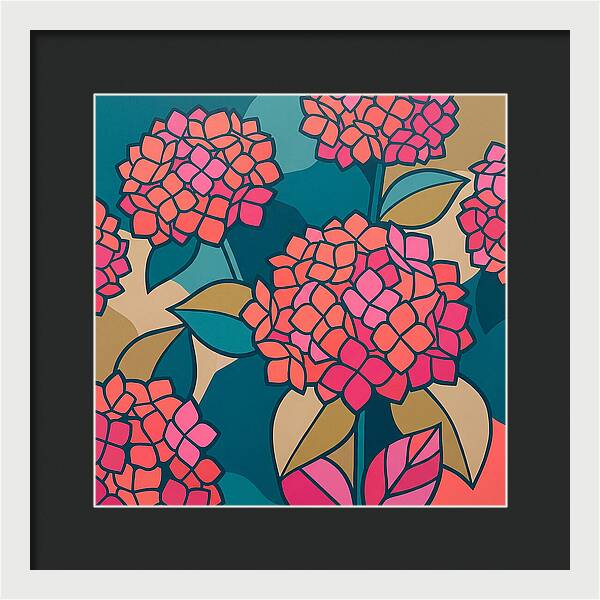 Hydrangea Petals In Bloom