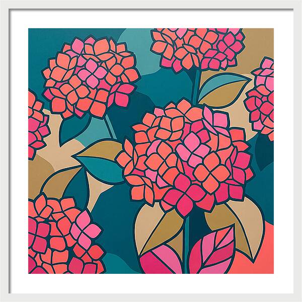 Hydrangea Petals In Bloom