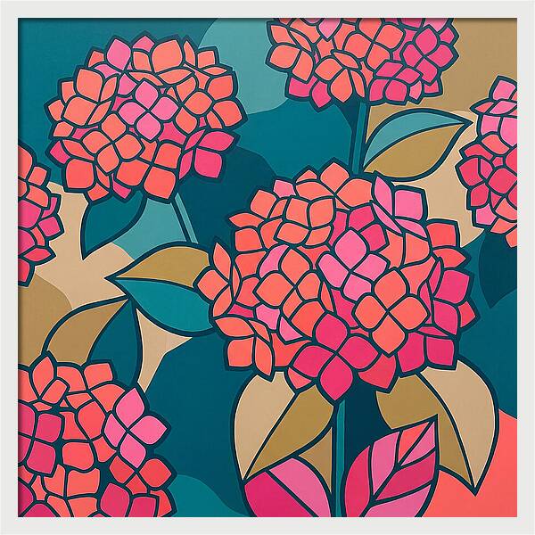 Hydrangea Petals In Bloom