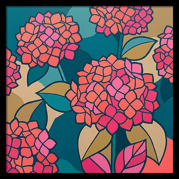Hydrangea Petals In Bloom