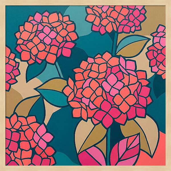 Hydrangea Petals In Bloom