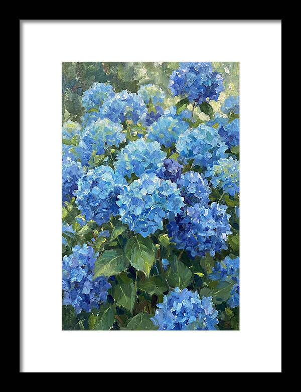 Hydrangeas In Vibrant Blue