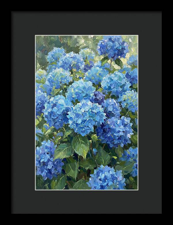 Hydrangeas In Vibrant Blue