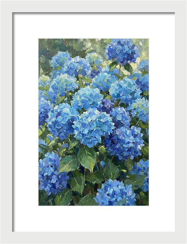 Hydrangeas In Vibrant Blue