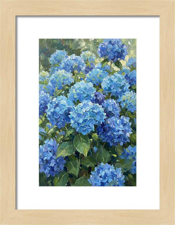 Hydrangeas In Vibrant Blue