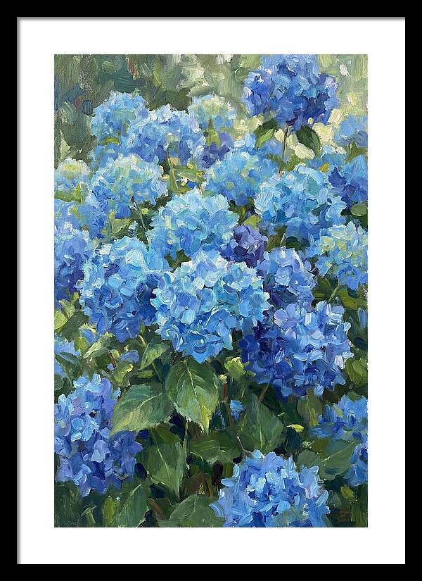Hydrangeas In Vibrant Blue