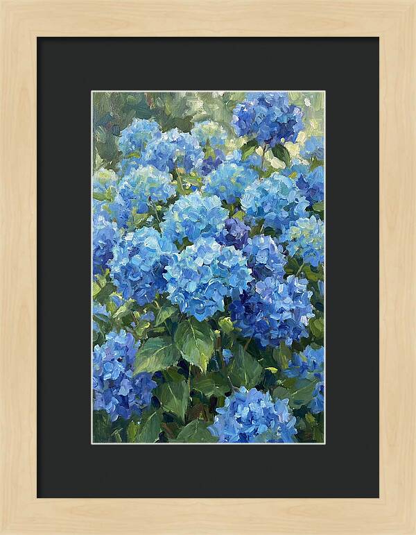 Hydrangeas In Vibrant Blue