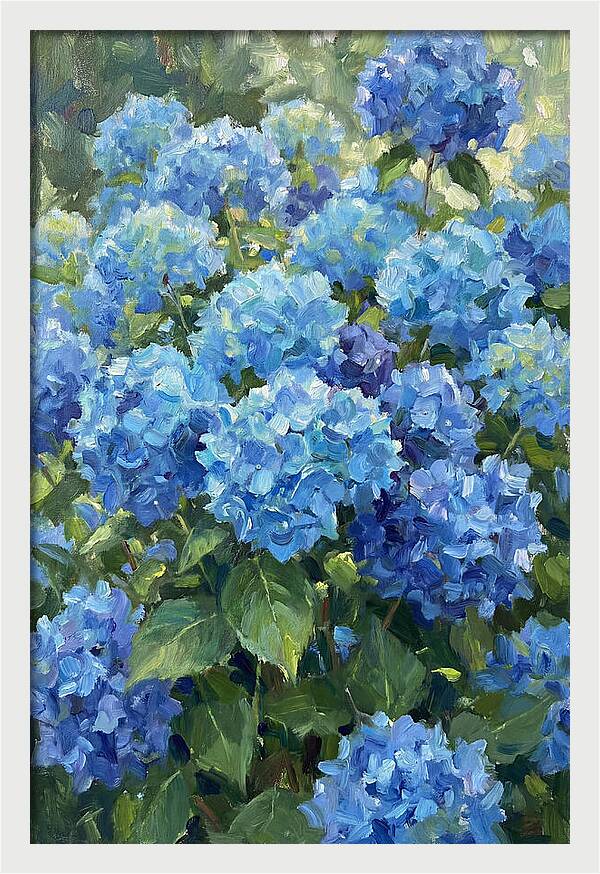 Hydrangeas In Vibrant Blue