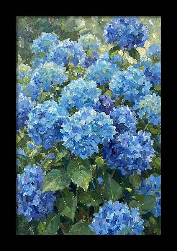 Hydrangeas In Vibrant Blue