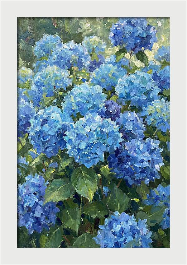 Hydrangeas In Vibrant Blue