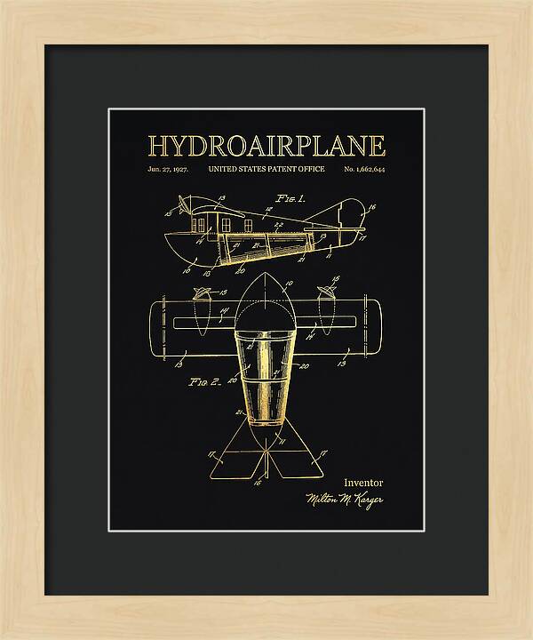 Hydroairplane Gold Patent Us1662644