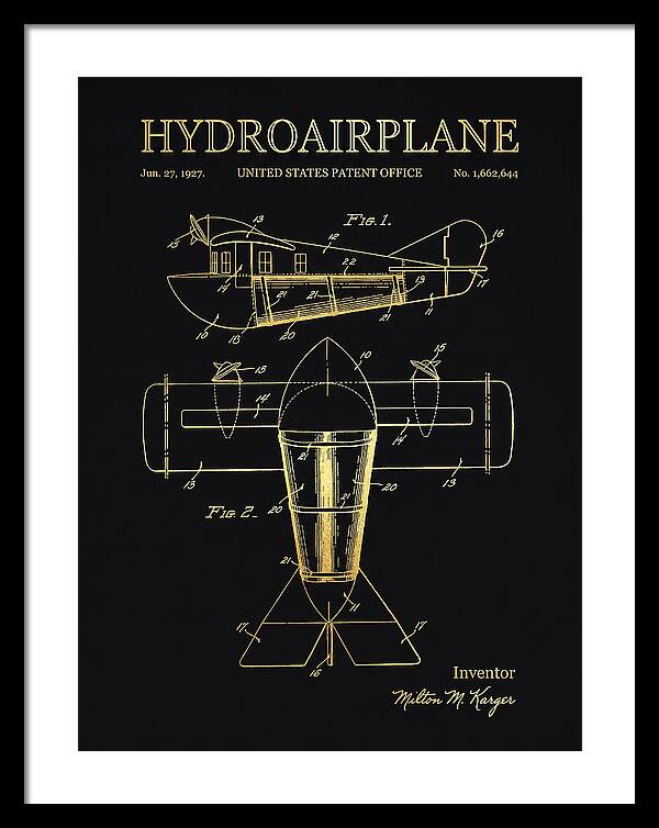 Hydroairplane Gold Patent Us1662644