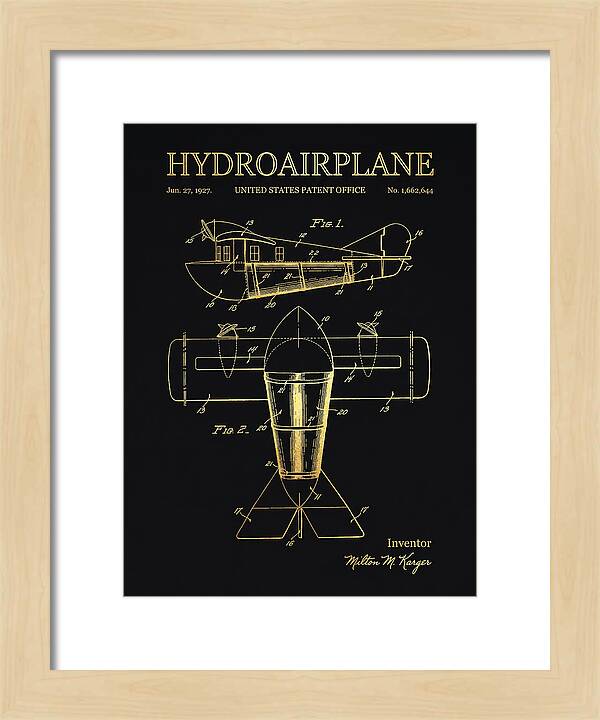 Hydroairplane Gold Patent Us1662644