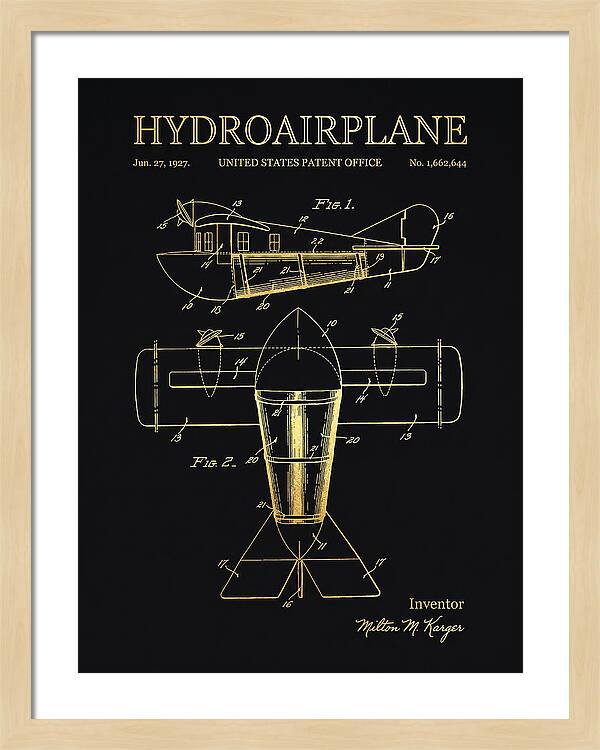 Hydroairplane Gold Patent Us1662644