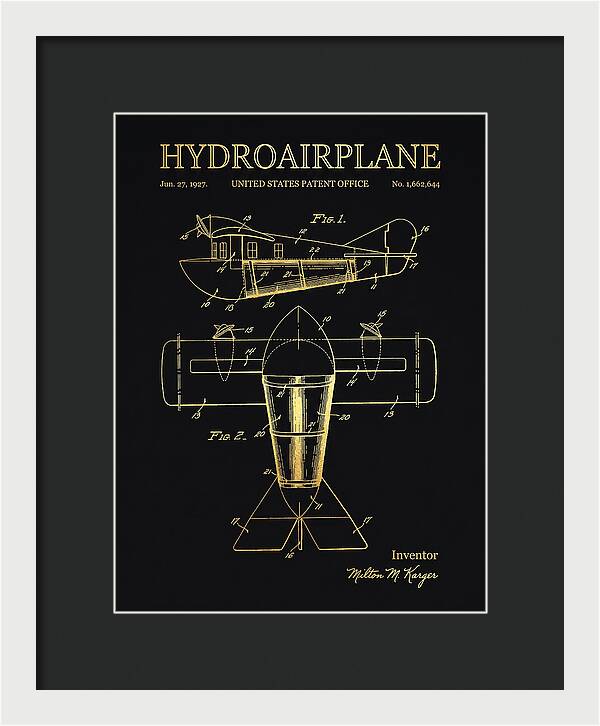 Hydroairplane Gold Patent Us1662644