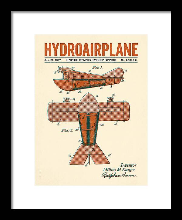Hydroairplane Retro Patent Us1662644