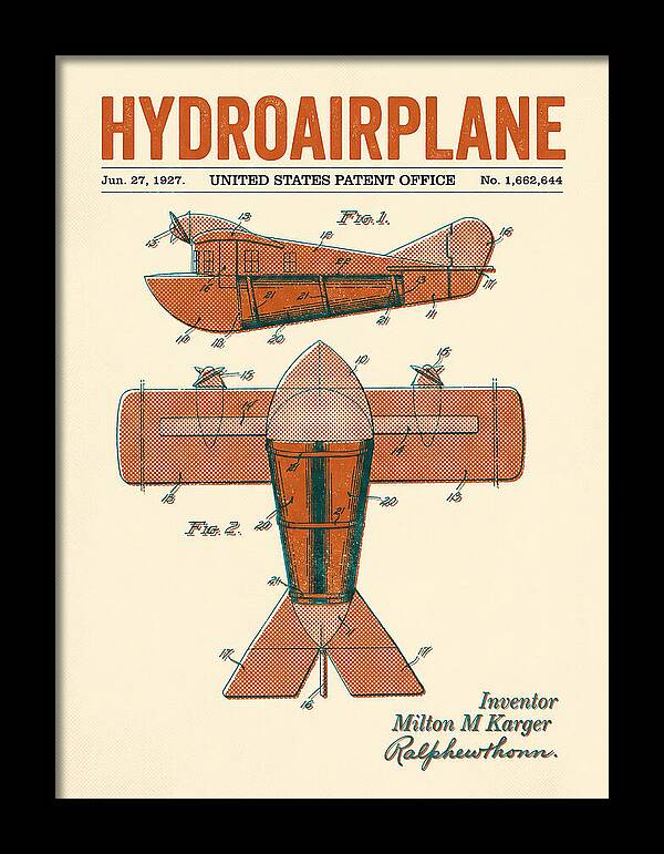 Hydroairplane Retro Patent Us1662644