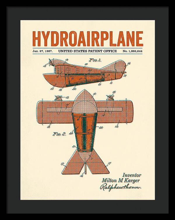 Hydroairplane Retro Patent Us1662644