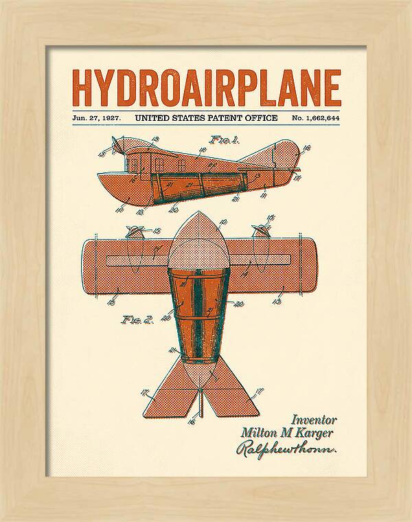 Hydroairplane Retro Patent Us1662644