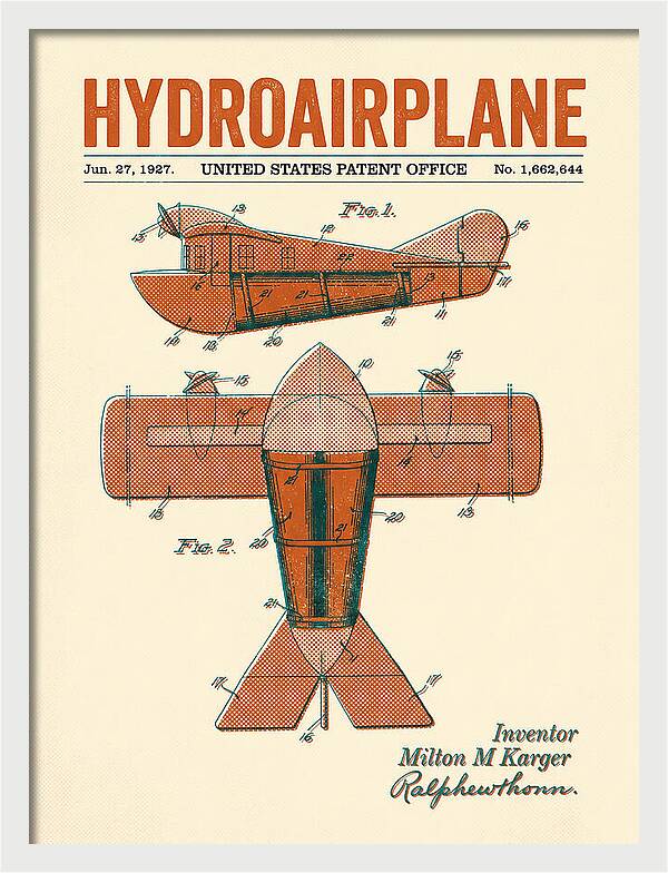 Hydroairplane Retro Patent Us1662644