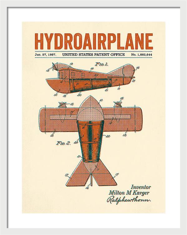 Hydroairplane Retro Patent Us1662644