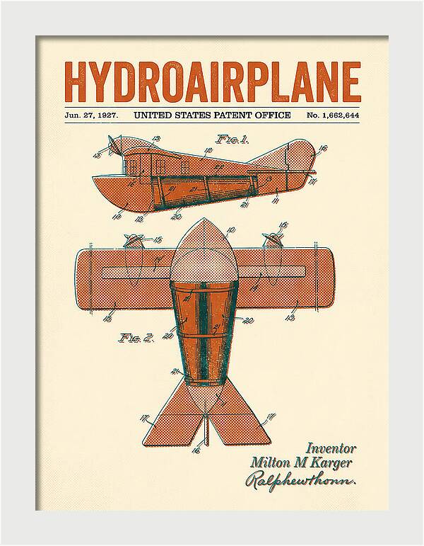 Hydroairplane Retro Patent Us1662644