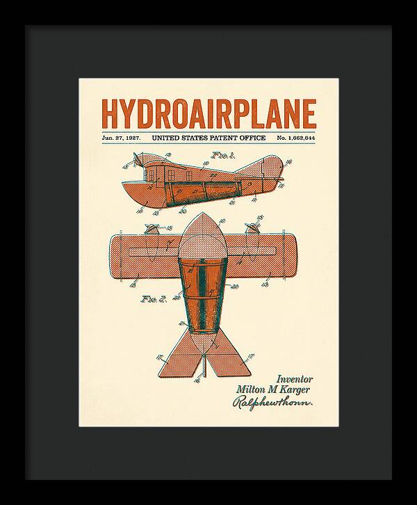 Hydroairplane Retro Patent Us1662644