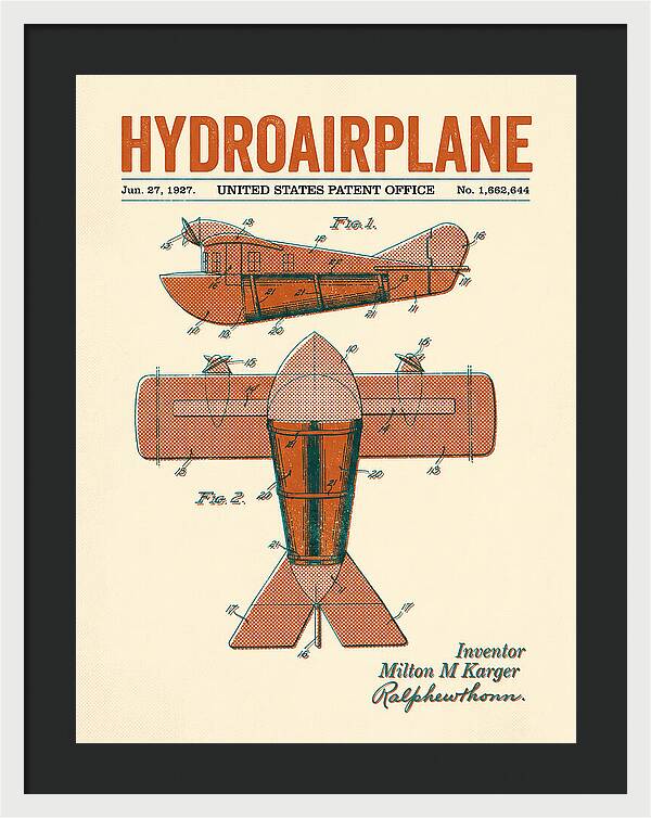 Hydroairplane Retro Patent Us1662644