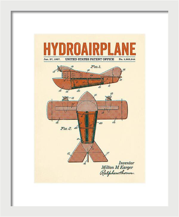 Hydroairplane Retro Patent Us1662644
