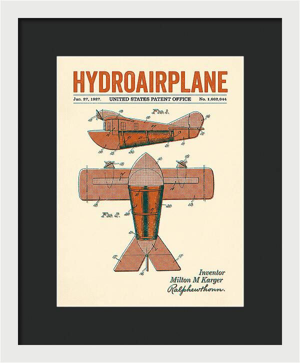 Hydroairplane Retro Patent Us1662644