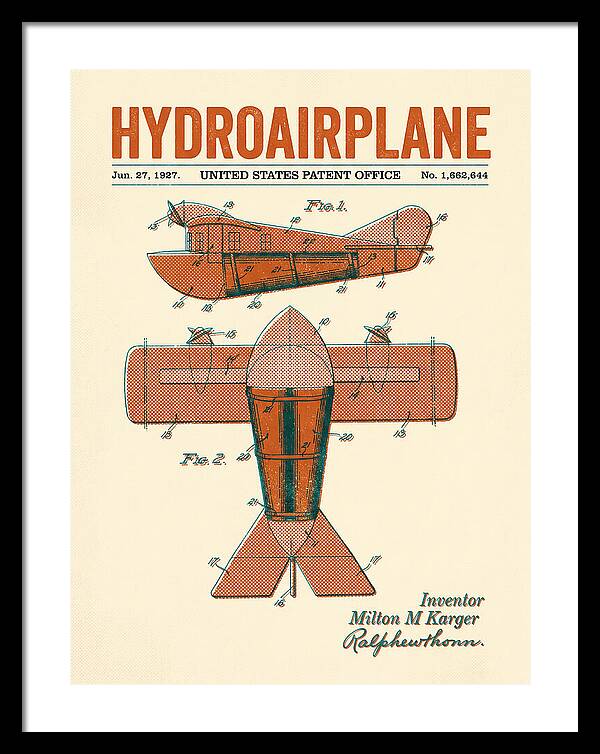 Hydroairplane Retro Patent Us1662644