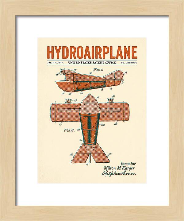 Hydroairplane Retro Patent Us1662644