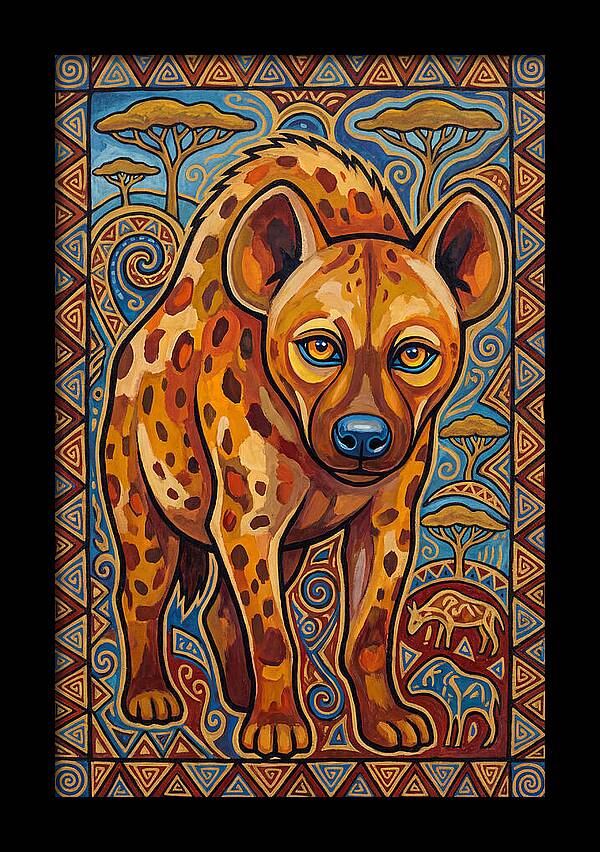 Hyena Folk Art