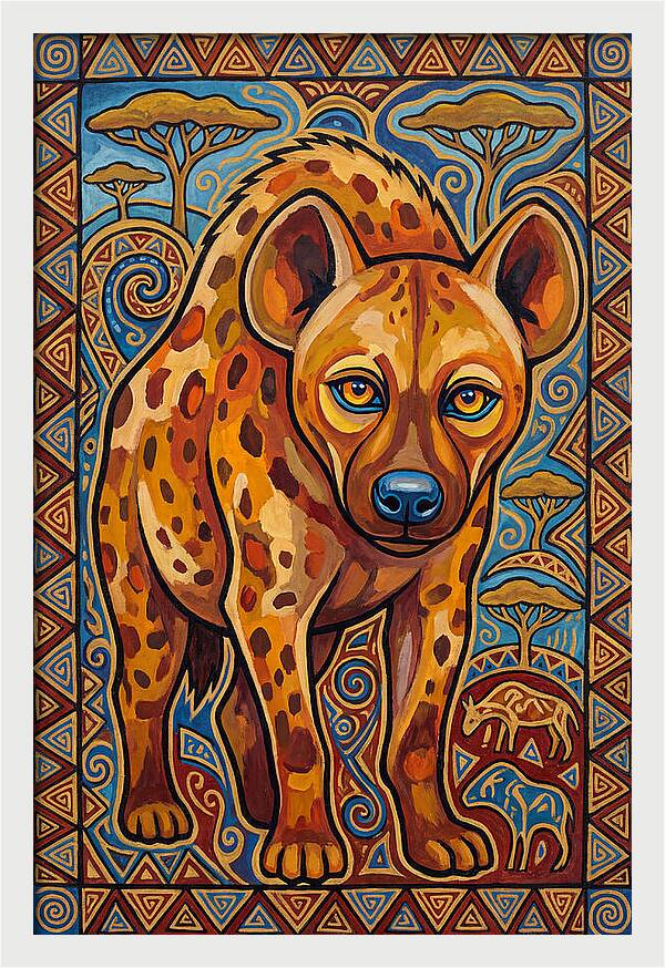 Hyena Folk Art