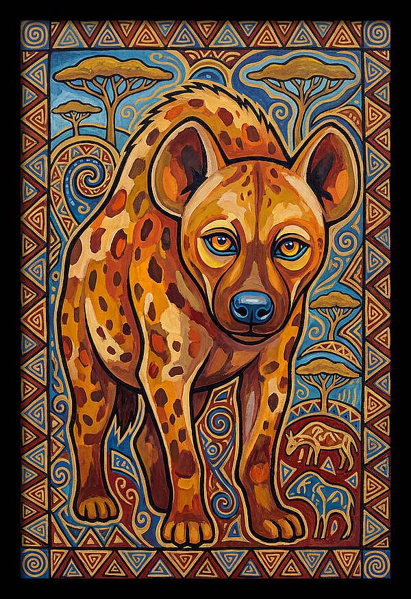 Hyena Folk Art
