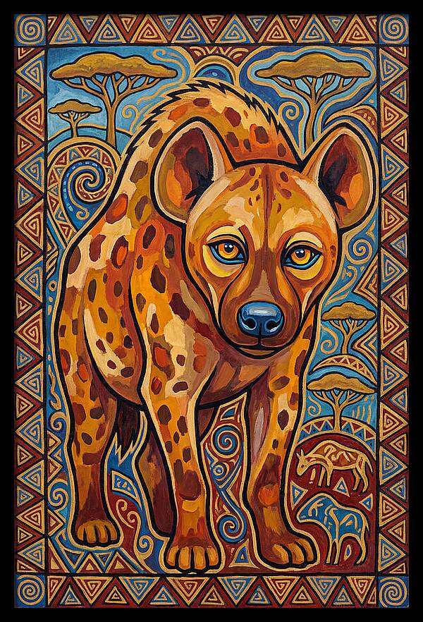Hyena Folk Art