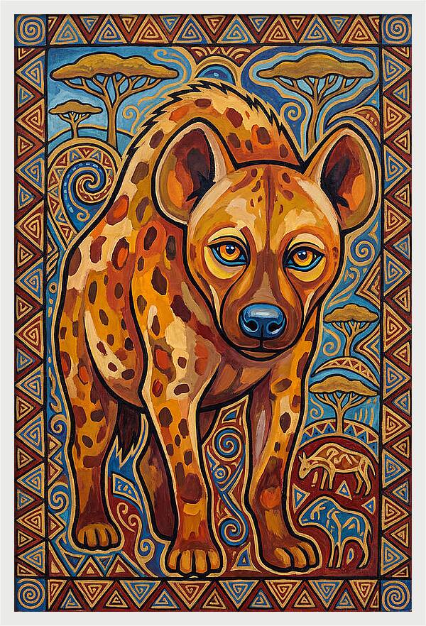 Hyena Folk Art
