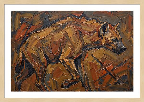 Hyena In Earthy Tones
