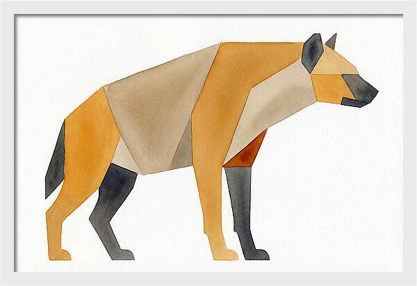 Hyena In Geometric Form