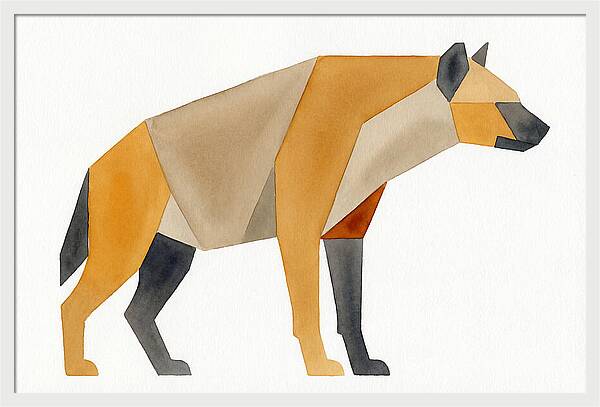 Hyena In Geometric Form